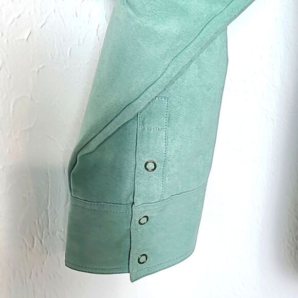 Cato Light Teal Jacket, Zipper Down the Center with Zipper Pockets, Size 18/20W - Picture 3 of 7